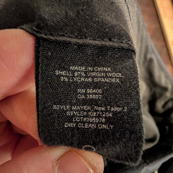 Theory Men's Charcoal Dress Pants - Picture 4 of 5